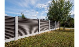 Нащельник (для калиток и ворот) 25х35 жалюзи Milan, Tokyo, Palermo 0,5 GreenCoat Pural BT, matt с пленкой RR 32 темно-коричневый (RAL 8019 серо-коричневый) (L2,0)