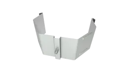 Крепление трубы для гофры на кирпич Vortex в2 RAL 9006 бело-алюминиевый