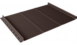 Кликфальц Line Grand Line 0,45 Drap TwinColor с пленкой на замках RAL 8017 шоколад