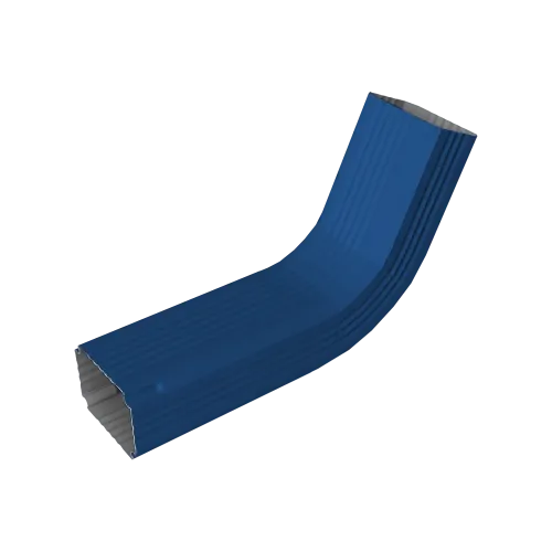 Колено трубы гофрированное Vortex в2 76х102мм RAL 5002 ультрамариново-синий
