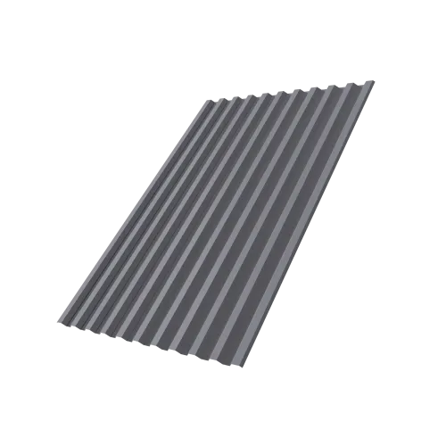 Профнастил С21R 0,45 PE lite RAL 7004 сигнальный серый