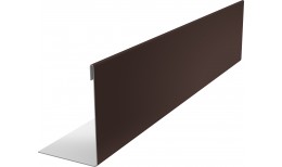Нащельник 125 Texas 25х35 0,5 Satin Matt с пленкой RAL 8017 шоколад (L1,5)