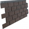 Фасадная панель Grand Line Состаренный кирпич Design Plus кофе с черным швом