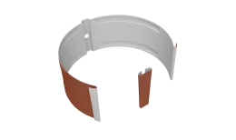 Крепление трубы круглой на кирпич Vortex Проект 146мм RAL 8004 терракота