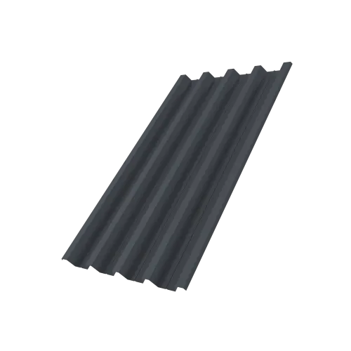 Профнастил Н60R v01 0,7 PE lite RAL 7024 мокрый асфальт