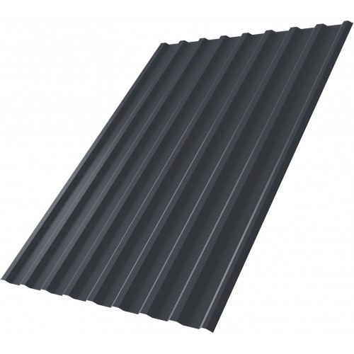 Профнастил С20R Grand Line 0,4 ПЭ с пленкой RAL 7024 мокрый асфальт