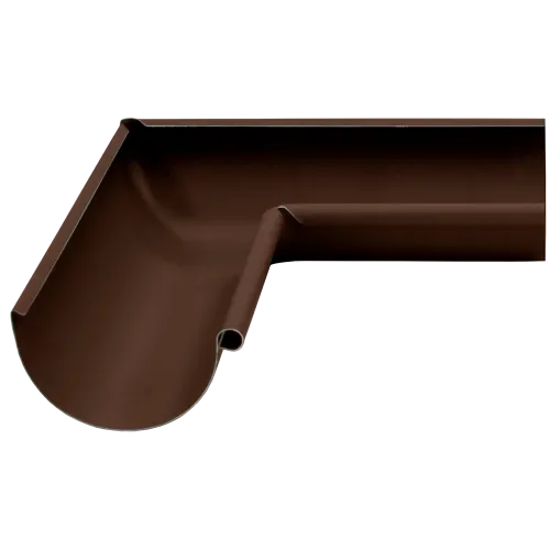 Угол желоба внутренний Optima Matt 90 гр 125мм RAL 8017