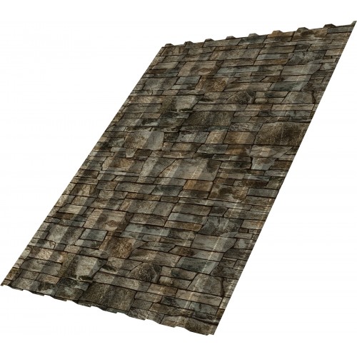 Профнастил С20B Grand Line 0,45 Print Elite с пленкой Fine Stone TwinColor