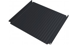Кликфальц Double Pro Гофр Grand Line 0,45 Drap ТХ с пленкой на замках RAL 7024 мокрый асфальт