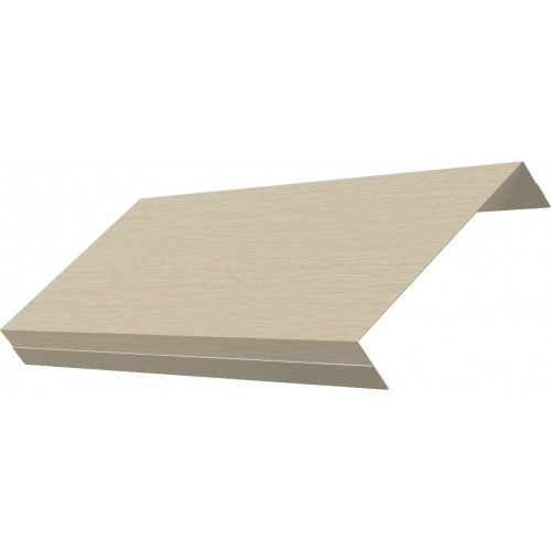 Ламель обратная 125 жалюзи Texas 0,45 Print Elite с пленкой Milky Wood TwinColor