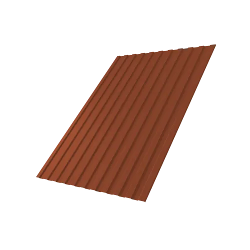 Профнастил С8A v03 0,5 Satin RAL 8004 терракота