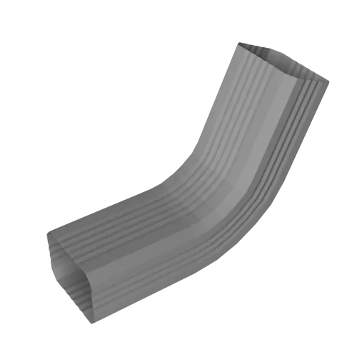 Колено стока гофрированное Vortex в2 76х102мм RAL 7004 сигнальный серый