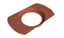 Приемник воды круглый Vortex Проект 146мм RAL 8004 терракота