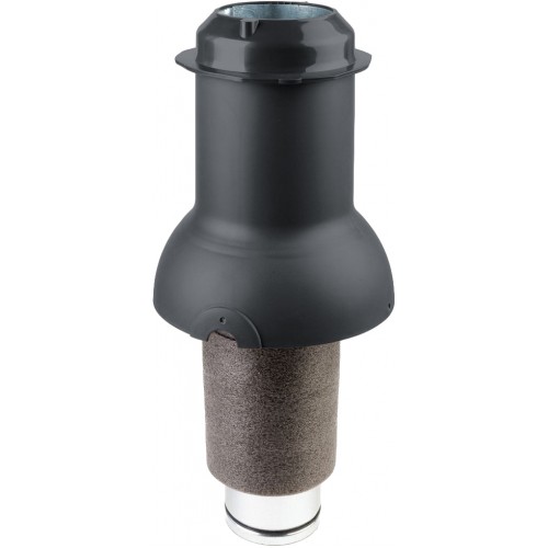 Элемент коньковый Krovent Pipe-Cone ИЗ 125 серый