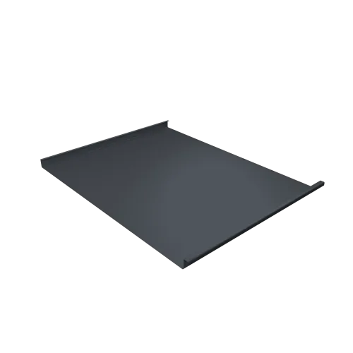 Фальц двойной стоячий Grand Line 0,5 PE с пленкой на замках RAL 7024