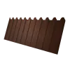 Профнастил C8A фигурный 0,45 Print Elite Choco Wood TwinColor