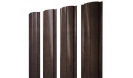 Штакетник Полукруглый Slim с прямым резом 0,45 Print-Double Premium Antique Wood