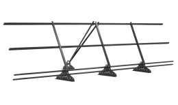 Ограждение кровельное со снегозадержателем на фальц Grand Line 0,9х3м RAL 9006