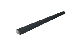 Труба гофрированная Vortex Lite Matt 76х102х3000мм RAL 7016 антрацитово-серый