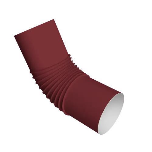 Колено стока трубы Vortex Проект 146мм RAL 3005 красное вино