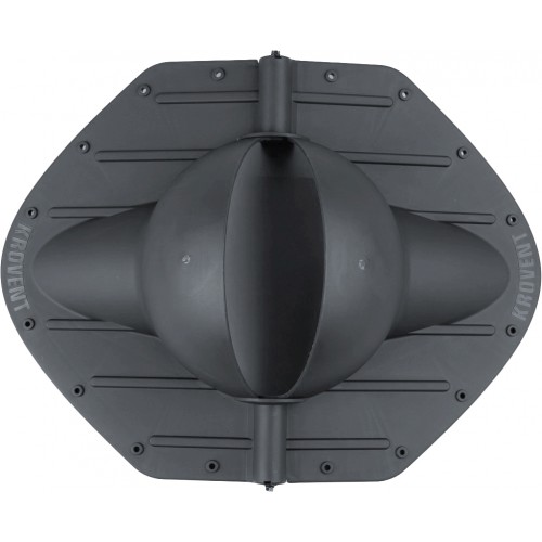 Элемент коньковый Krovent Pipe-Cone ИЗ 125 серый