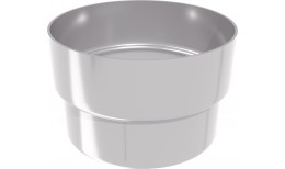 Муфта трубы соединительная Дизайн 100 ПВХ Grand Line белая (RAL 9003)