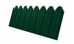 Профнастил C10B фигурный 0,5 PE RAL 6005 зеленый мох