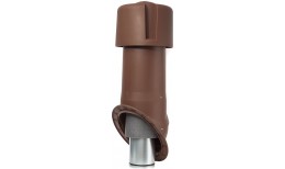 Комплект Krovent Seam 125 изолированный коричневый