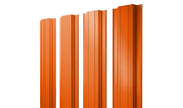Штакетник Прямоугольный с прямым резом 0,45 PE RAL 2004 оранжевый