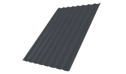 Профнастил С20B 0,5 Satin Matt RAL 7024 мокрый асфальт DRIP