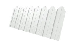 Профнастил C10A фигурный 0,5 PE RAL 9003 сигнальный белый