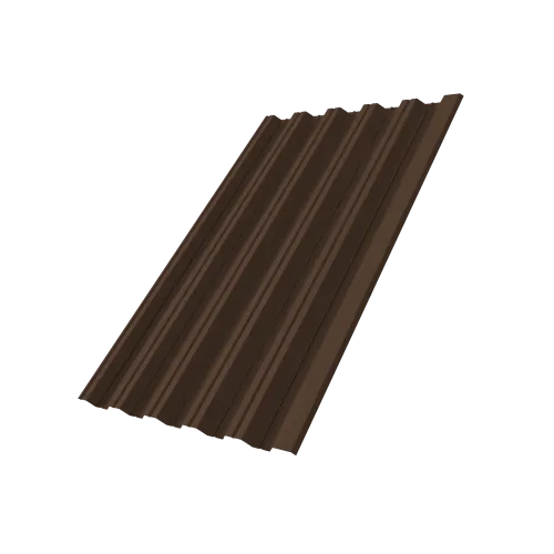 Профнастил НС35R Grand Line 0,5 PE lite RAL 8017 шоколад