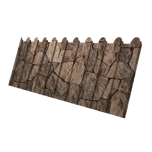 Профнастил С8A v02 фигурный Grand Line 0,45 Print Elite King Stone TwinColor