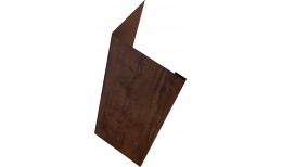 Нащельник (для калиток и ворот) 25х35 жалюзи Milan, Tokyo, Palermo 0,45 Print Premium с пленкой Cherry Wood Fresh TwinColor (L2,0)