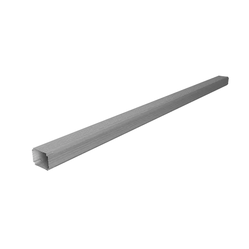 Труба гофрированная Vortex в2 76х102х3000мм RAL 9006 бело-алюминиевый