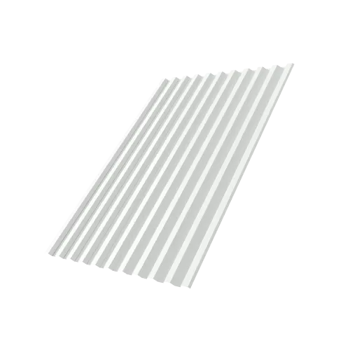 Профнастил С21R 0,45 PE lite RAL 9003 сигнальный белый