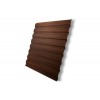 Профнастил C20A 0,45 Print Elite Choco Wood TwinColor