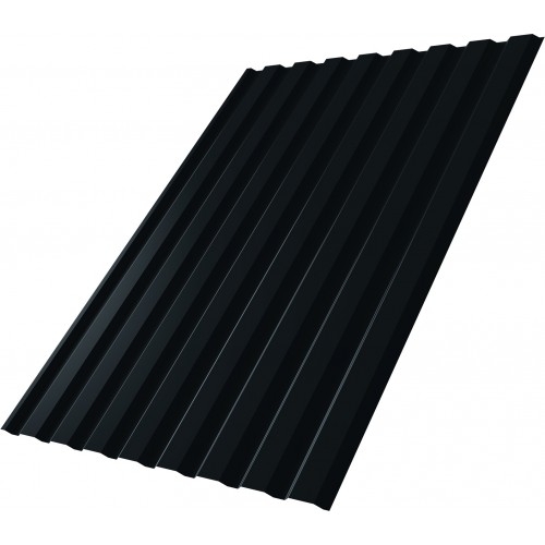 Профнастил С20A Grand Line 0,5 Satin Matt TX с пленкой RAL 7016 антрацитово-серый