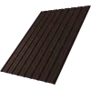 Профнастил С10A Grand Line 0,4 ПЭ матовый с пленкой RAL 8017 шоколад