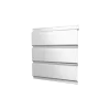 Софит металлический центральная перфорация 0,45 Drap с пленкой RAL 9003 сигнальный белый