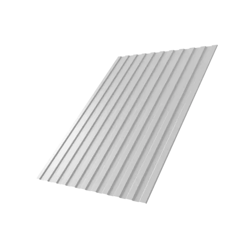 Профнастил С8A v03 0,45 PE с пленкой RAL 9003 сигнальный белый