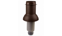 Элемент коньковый Krovent Pipe-Cone 125/100 ИЗ (выход канализации) коричневый