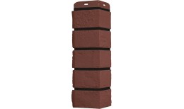 Угол Grand Line Состаренный кирпич Design Plus корица с черным швом