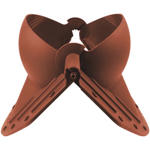 Элемент коньковый Krovent Pipe-Cone 125 ИЗ (выход вентиляции помещений) красно-коричневый