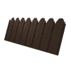 Профнастил C10B фигурный 0,45 Drap TwinColor с пленкой RAL 8017 шоколад