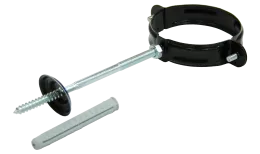 Хомут трубы 90 мм RAL 9005 черный