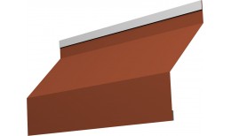 Ламель жалюзи Milan new 0,5 Satin Matt TX с пленкой RAL 8004 терракота