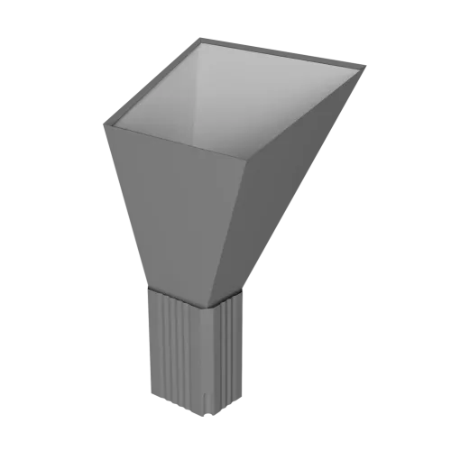 Воронка водосборная прямоугольная Vortex в2 RAL 7004 сигнальный серый