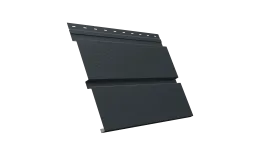 Софит металлический Квадро брус с перфорацией 0,45 Drap TX с пленкой RAL 7016 антрацитово-серый