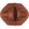 Элемент коньковый Krovent Pipe-Cone 125 ИЗ (выход вентиляции помещений) красно-коричневый